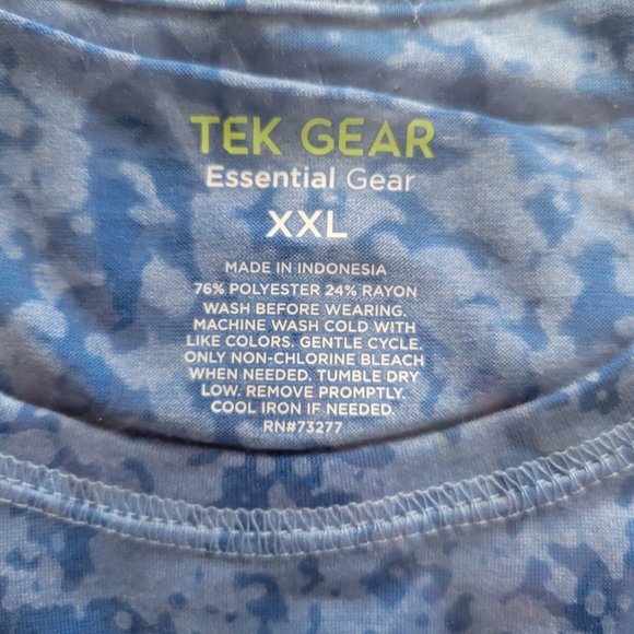 3/$20 Bundle Or New Size 2X Blue Tee From Tek Gear MSRP $20 - Picture 5 of 5